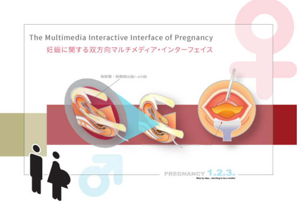 The multimedia interactive interface of pregnancy 
                            懷孕互動介面設計